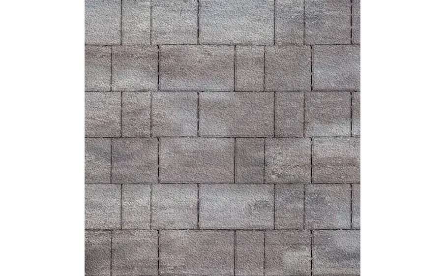 Плитка тротуарная SteinRus New City Street В.8.Псм.8 Native, ColorMix Умбра, толщина 80 мм