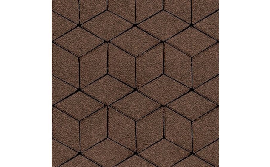 Плитка тротуарная SteinRus Полярная звезда Б.5.Ф.8, Native, коричневый, 250*150*60 мм