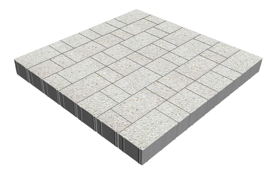 Плитка тротуарная SteinRus Новый город Рид В.8.Псм.8, Backwash, Доломит, толщина 80 мм