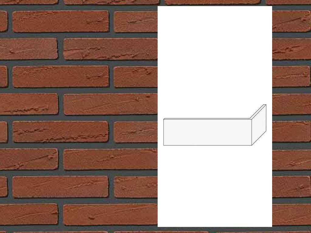 Гибкий кирпич StoCleyer B, угловой элемент 4/4 corner, 71911 красный, NF, 240/115*71*4-8 мм