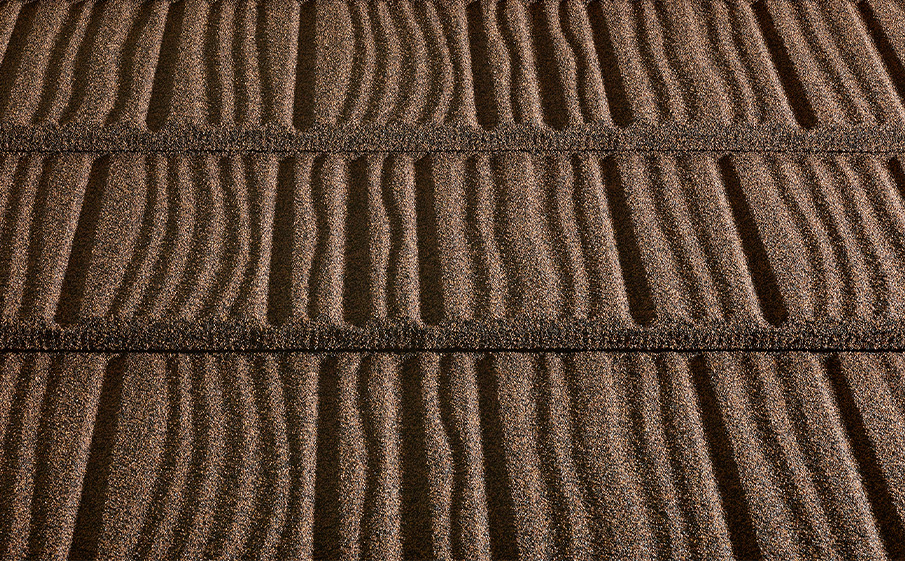 Композитная черепица рядовая Metrotile WoodShake Coffee