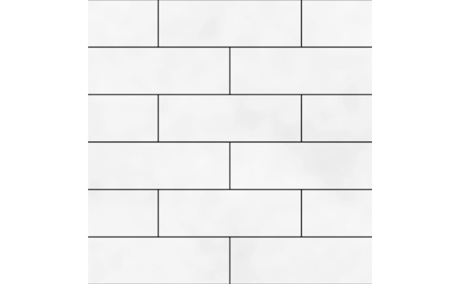 Плитка тротуарная SteinRus Гранада Б.7.П.8, гладкая, белый, 600*200*80 мм