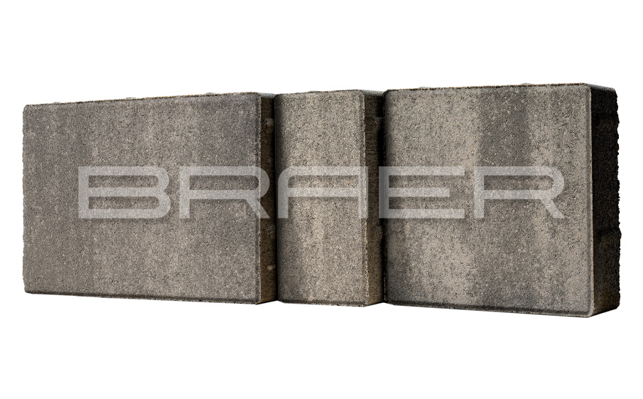 Плитка тротуарная BRAER Мозаика Color Mix Туман, толщина 60 мм