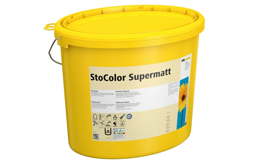Интерьерная ультраматовая краска StoColor Supermatt weiss, белая, 5 л