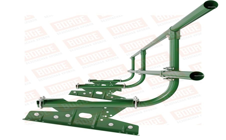 Кровельное ограждение Borge для фальцевой кровли оцинкованное RAL 6002, 300*60 см