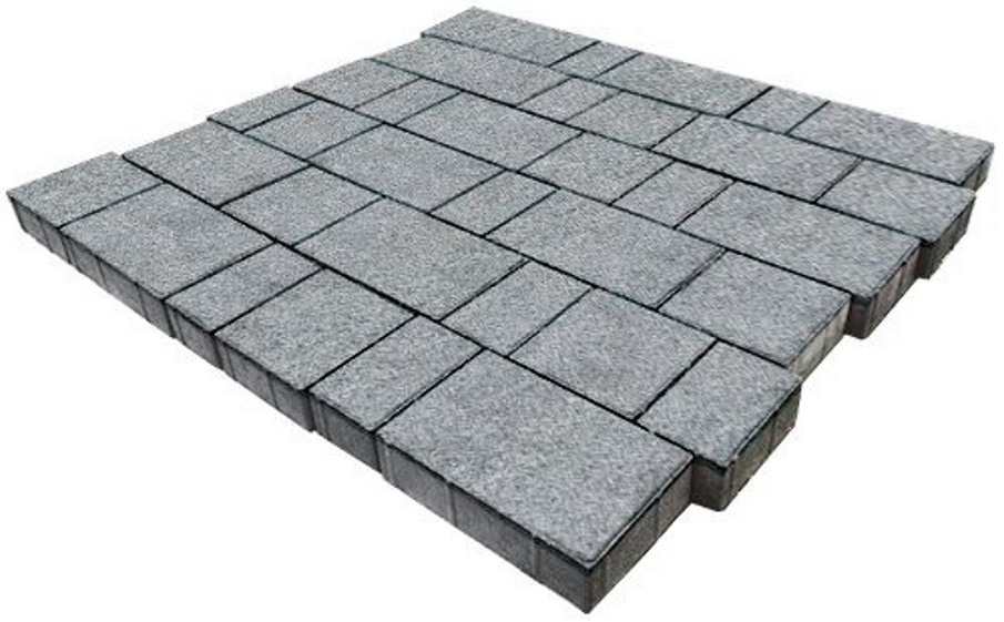 Плитка тротуарная SteinRus Бельпассо Б.23(М).Псм.6, Backwash, Гранит, толщина 60 мм