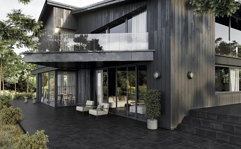 Клинкерная плитка EXAGRES Portland Black