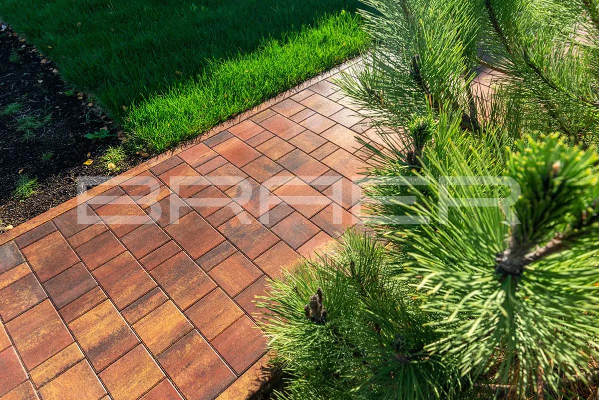 Плитка тротуарная BRAER Старый город Ландхаус Color Mix тип 3 Мальва, толщина 60 мм