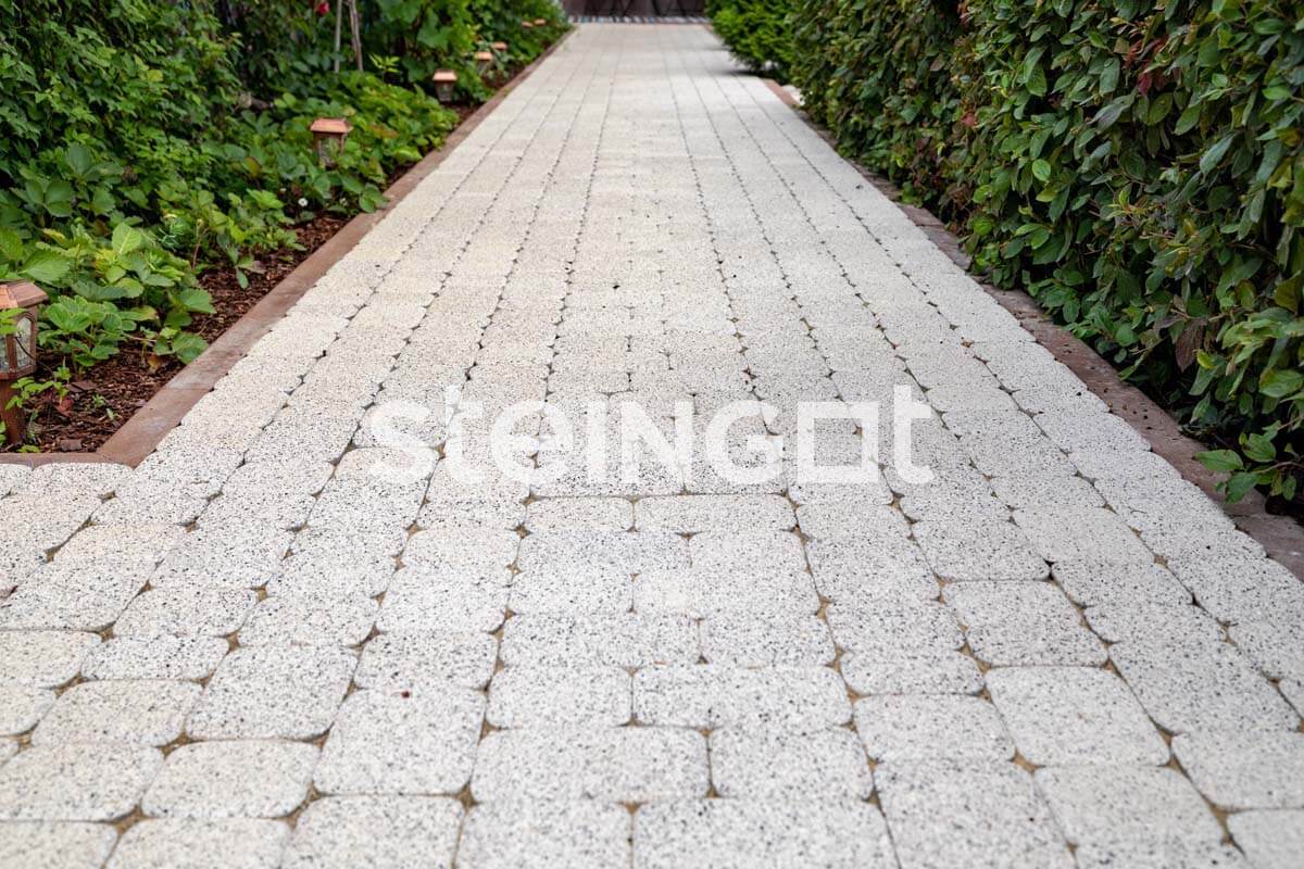 Плитка тротуарная Steingot Премиум, Классика, Белый (Bianco Nero), комплект 3 шт, толщина 60 мм