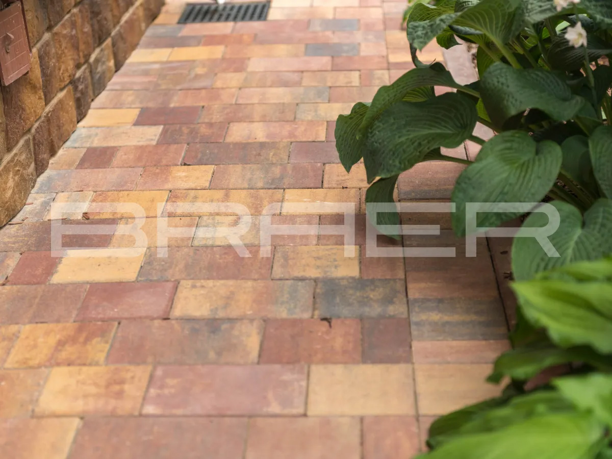 Плитка тротуарная BRAER Старый город Ландхаус Color Mix Прайд, толщина 60 мм