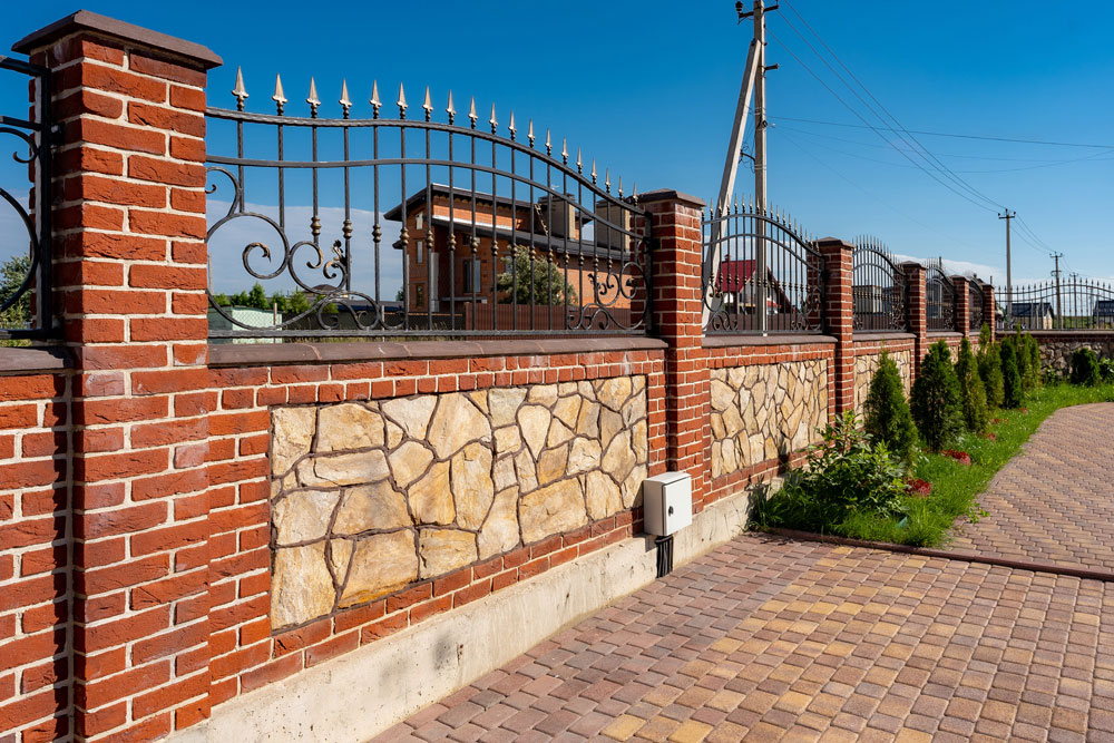 Плитка тротуарная Старый город Б.1.Фсм.8 листопад гранит арабская ночь, комплект 3 шт, толщина 80 мм
