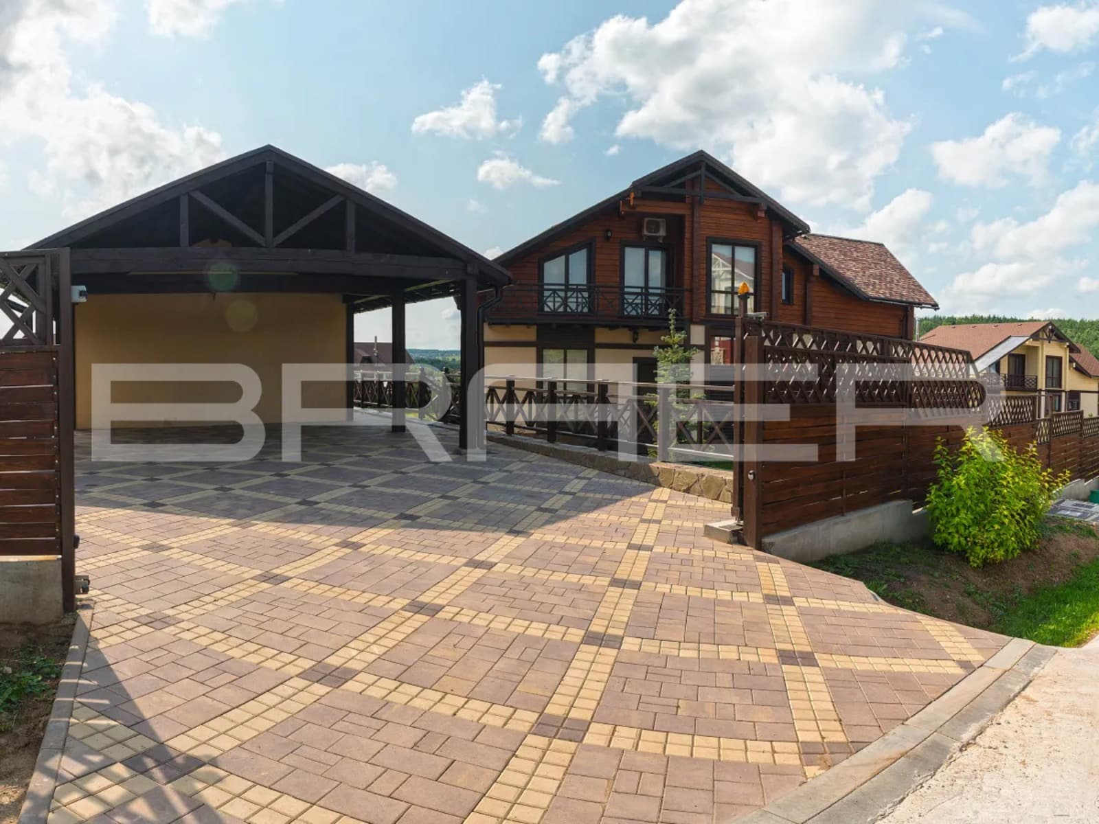 Плитка тротуарная BRAER Старый город Ландхаус Color Mix Мускат, толщина 60 мм