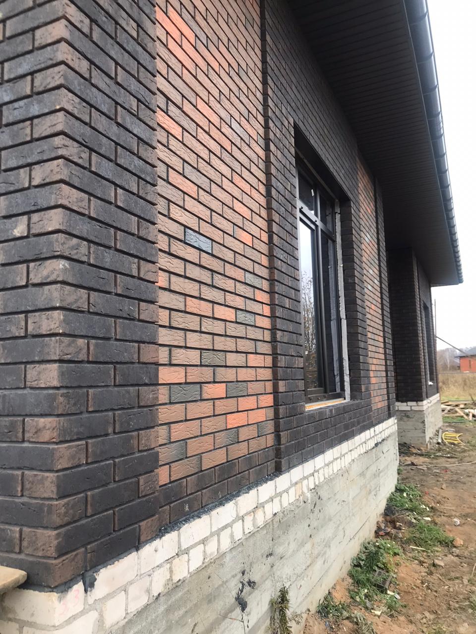 Облицовочный керамический кирпич Konigstein Мангейм Шварц полнотелый 250*120*65 мм