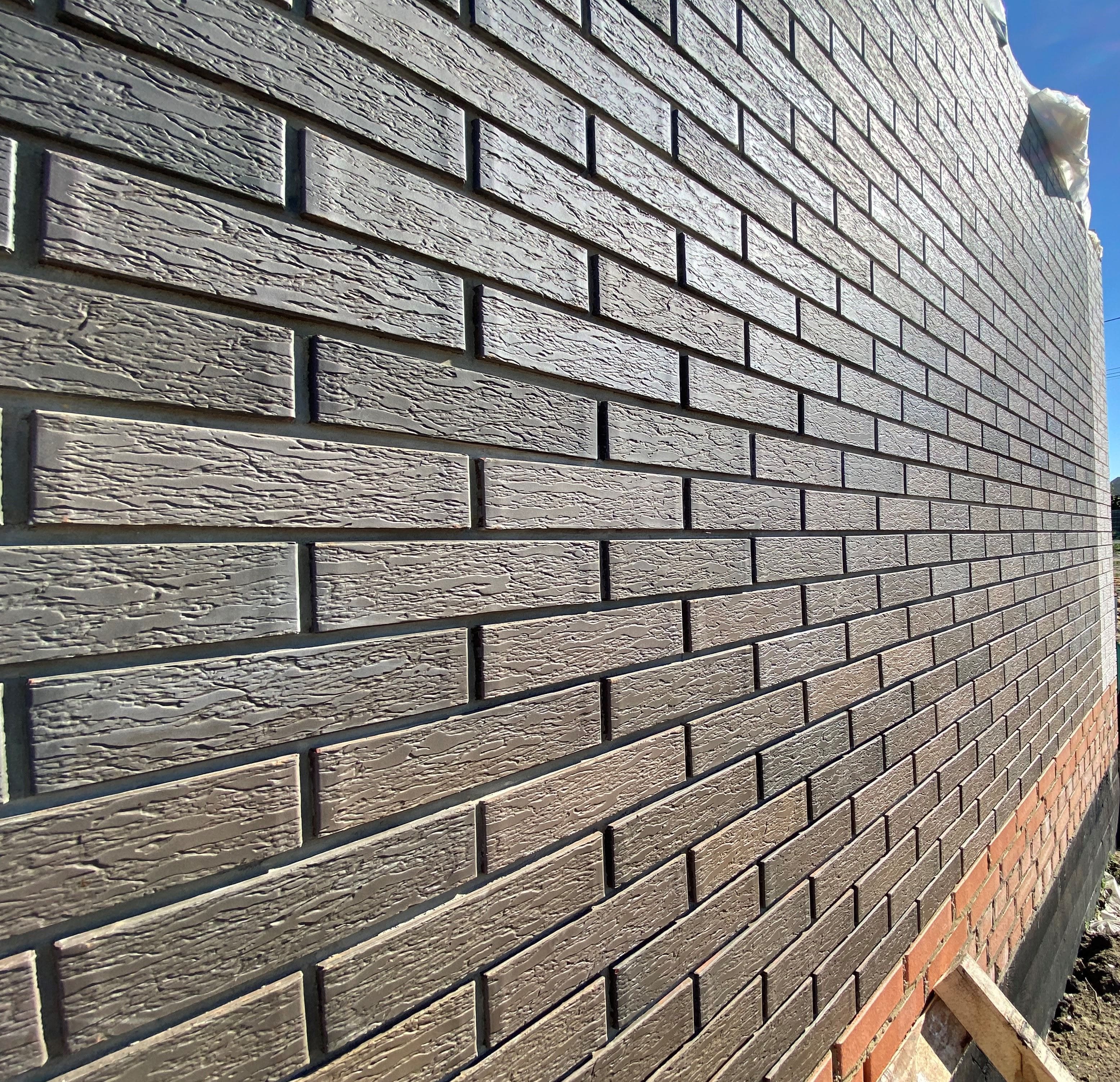 Кирпич облицовочный Вышневолоцкая керамика Графит лава, 250*120*65 мм