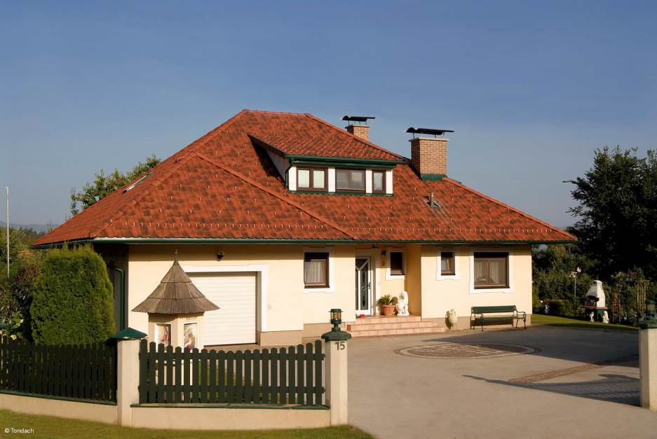 Керамическая черепица рядовая TONDACH Sulm antique engobe