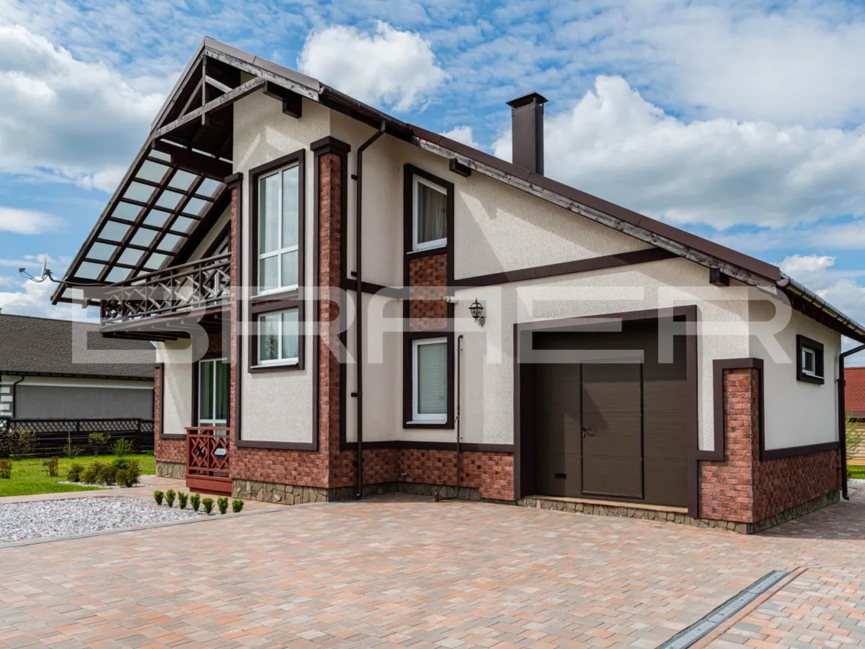 Плитка тротуарная BRAER Старый город Ландхаус Color Mix Койот, толщина 60 мм