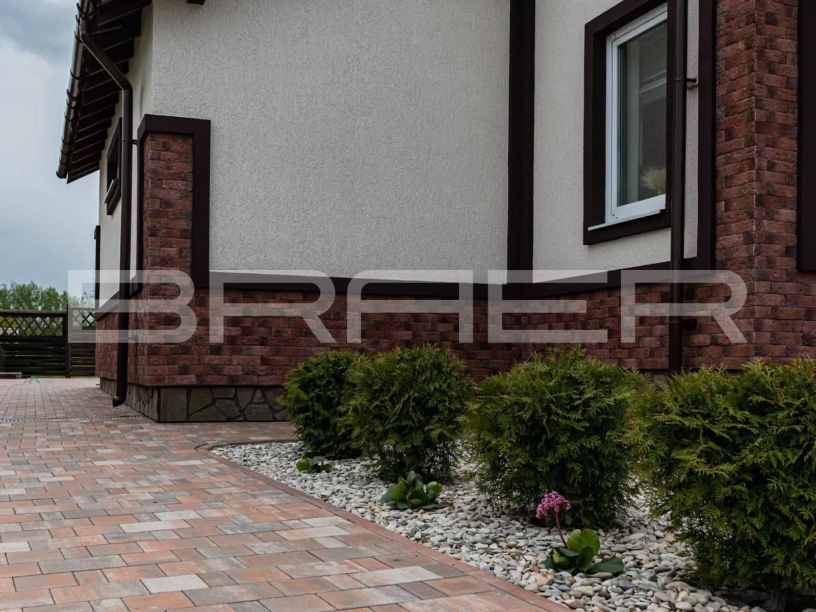 Плитка тротуарная BRAER Старый город Ландхаус Color Mix Койот, толщина 60 мм