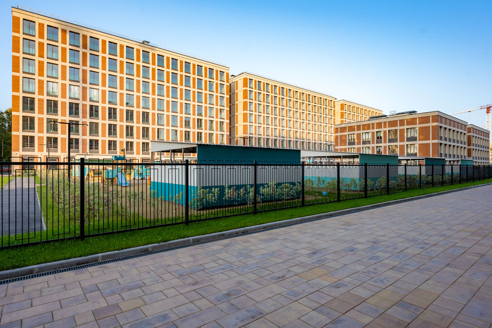 Плитка тротуарная Квадрат Б.1.К.6 листопад гладкий антрацит, 300*300*60 мм