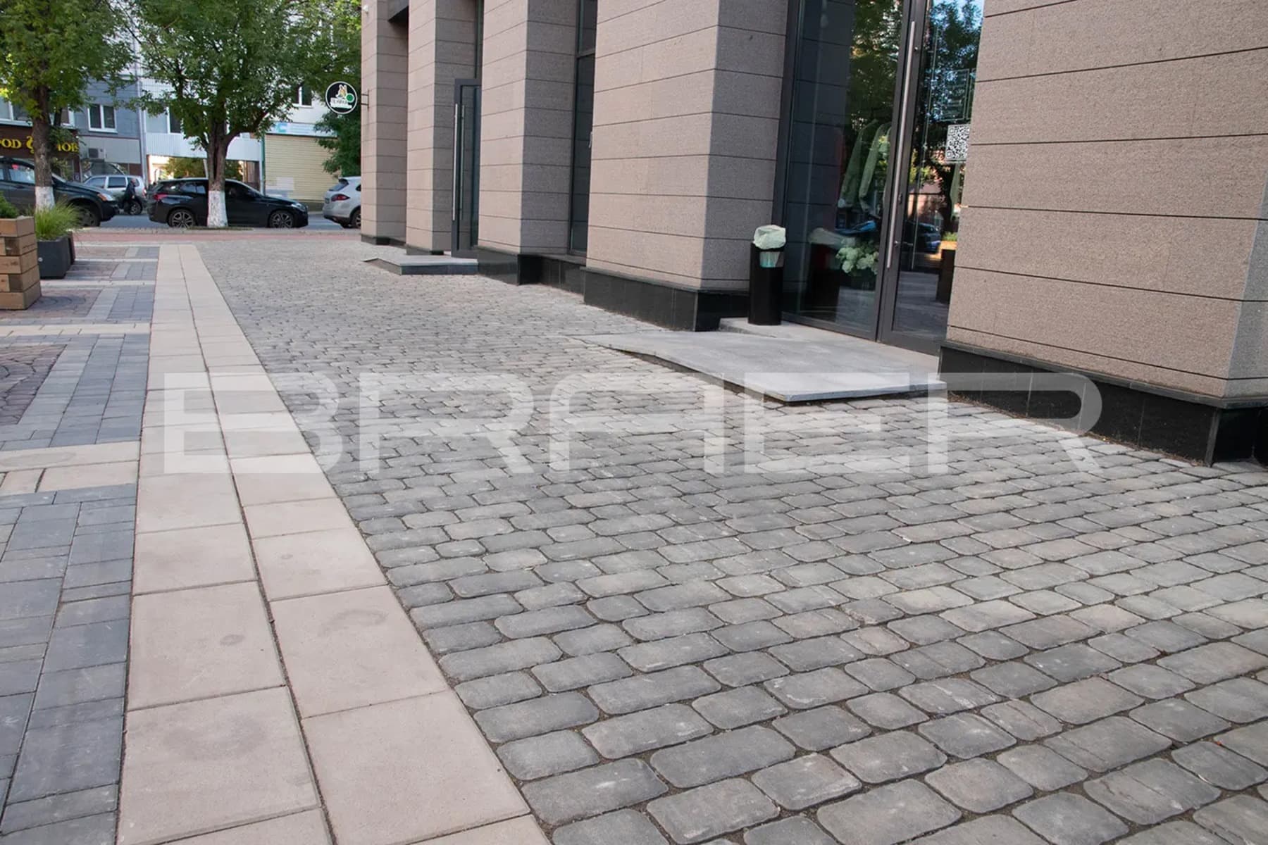 Плитка тротуарная BRAER Ривьера Color Mix Туман, 132*60 мм