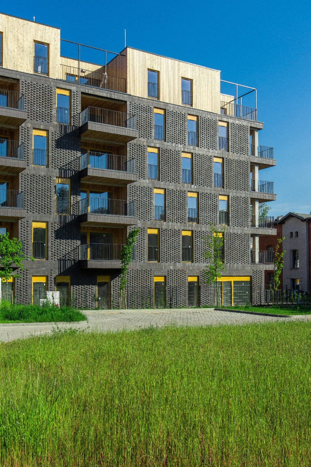 Кирпич клинкерный Muhr 15 Schwarz-bunt Edelglanz Wasserstrich, 240*52*52 мм