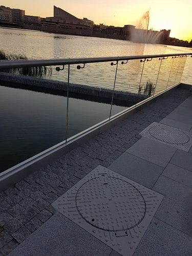 Люк Standartpark чугунный в квадратном корпусе, 751*751*100 мм