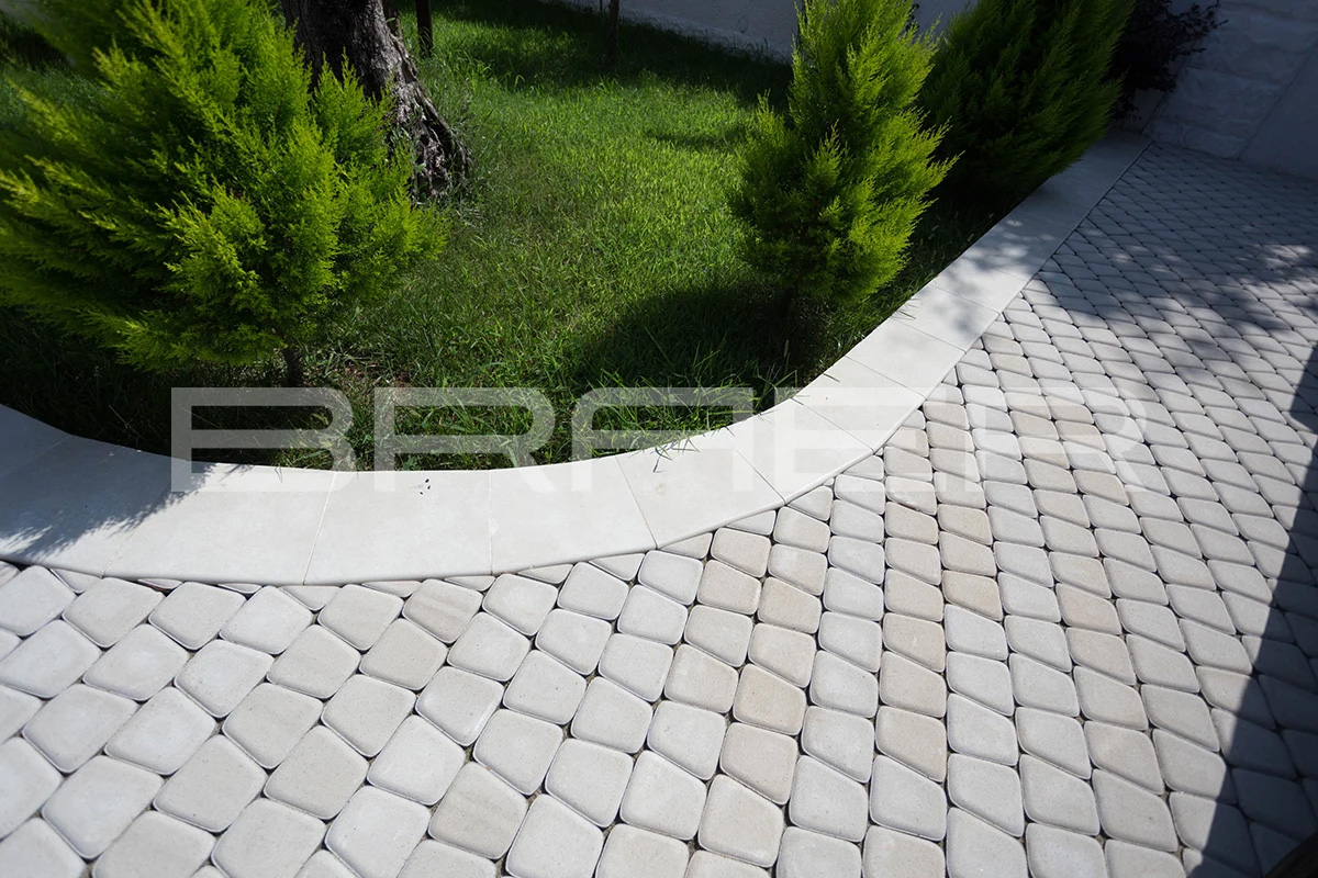 Плитка тротуарная BRAER Классико круговая Color Mix Мальва, 73*110*115*60 мм