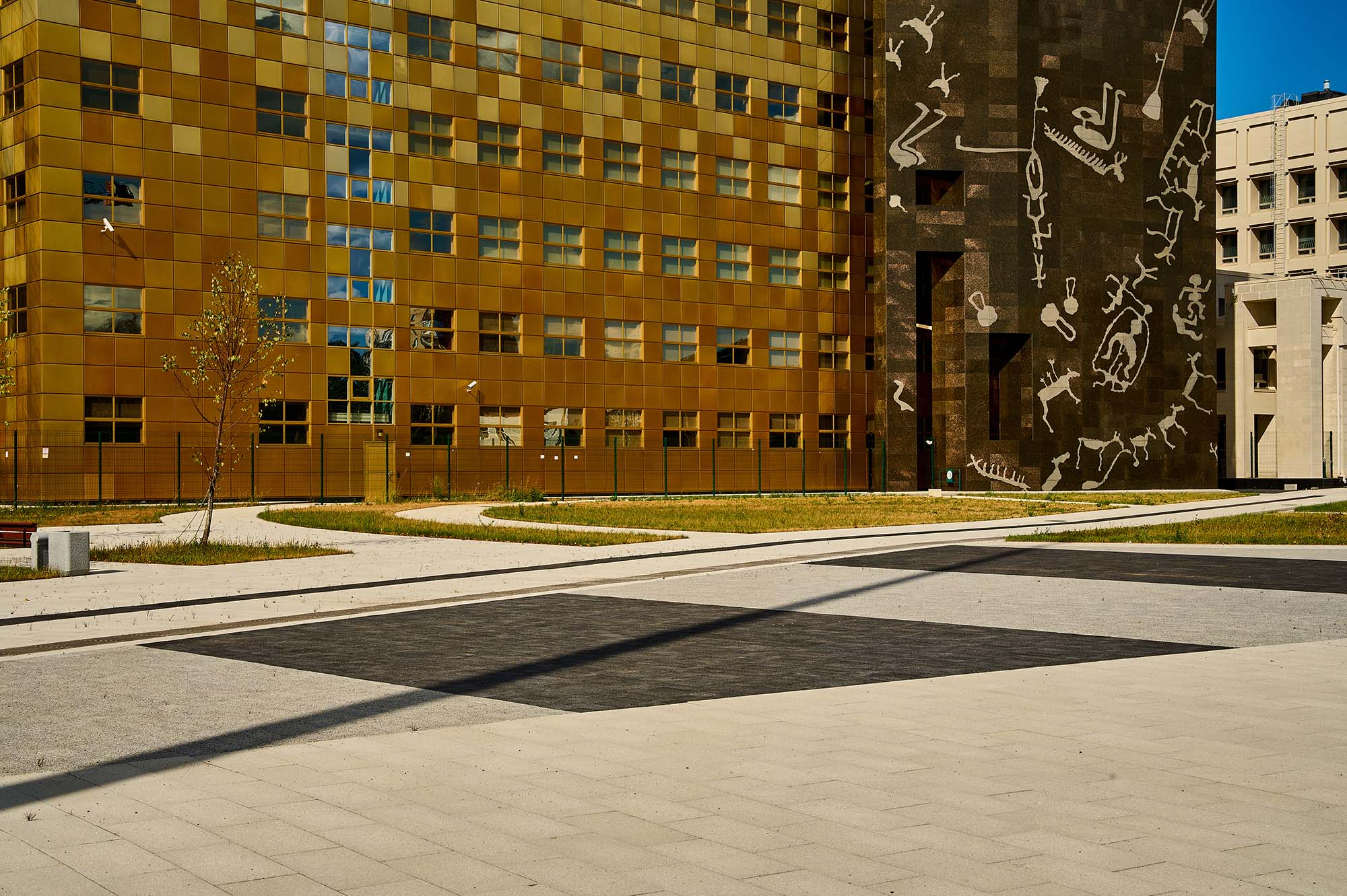 Плитка тротуарная Старый город Б.1.Фсм.8 стоунмикс черный, комплект 3 шт, толщина 80 мм