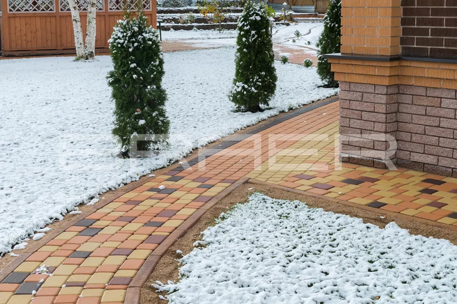 Плитка тротуарная BRAER Классико песочный