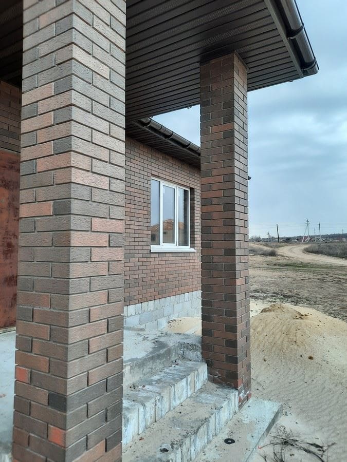 Кирпич облицовочный Вышневолоцкая керамика Графит лава, 250*120*65 мм