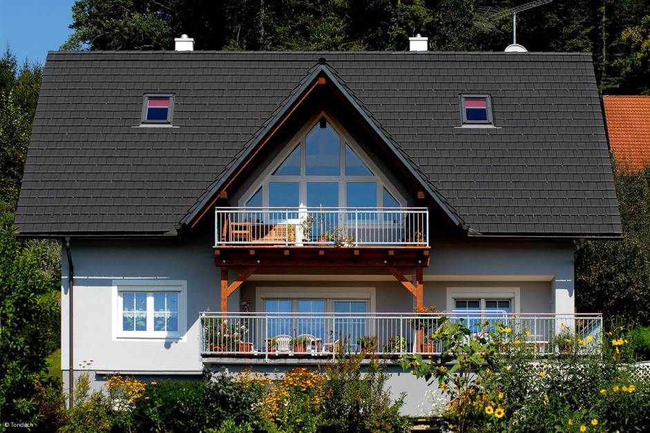 Керамическая черепица рядовая TONDACH Figaro antracite engobe