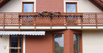 Частный дом с облицовкой фасадной клинкерной плиткой King Klinker Dream House 01 Ruby red