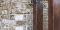 Веранда частного дома с использованием керамического кирпича ENGELS HANDFORM Barnsteen