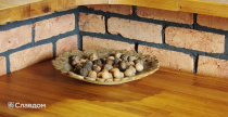 Внутренняя отделка фасадной плиткой LHL Terra Cotta