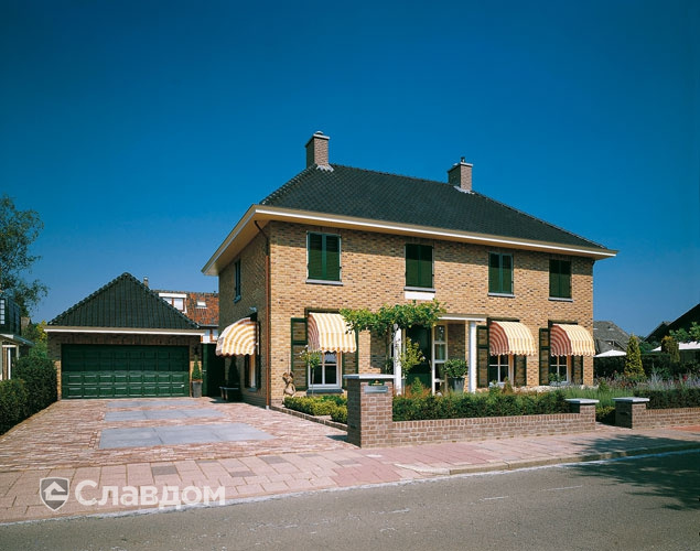 Дом облицованный фасадной плиткой LHL Kasteel