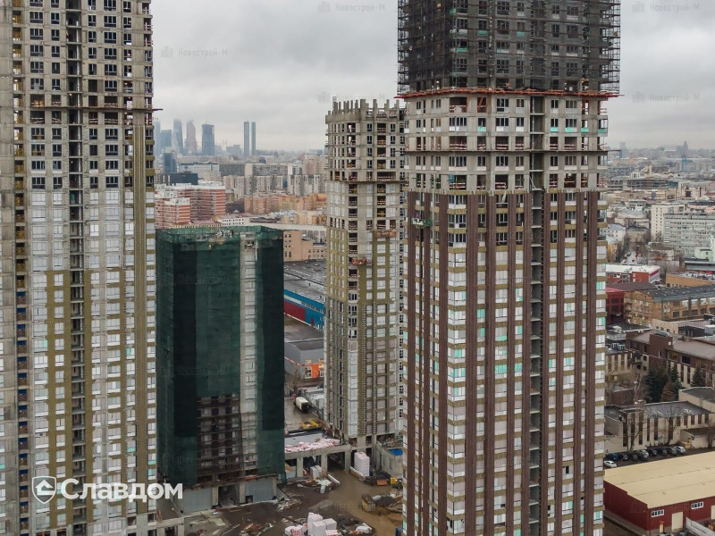 Строительство ЖК "Павелецкая Сити" с применением фасадной плитки Stroeher