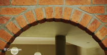 Внутренняя отделка фасадной плиткой LHL Terra Cotta