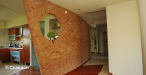 Внутренняя отделка фасадной плиткой LHL Terra Cotta