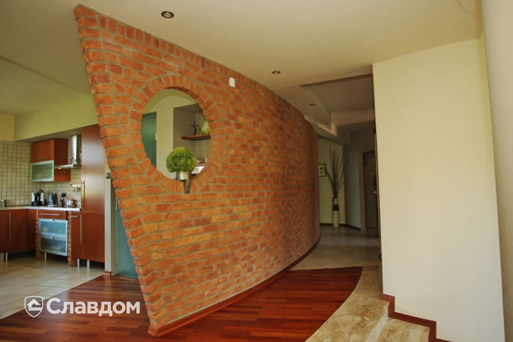 Внутренняя отделка фасадной плиткой LHL Terra Cotta