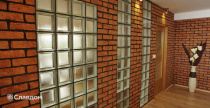 Внутренняя отделка фасадной плиткой LHL Terra Cotta