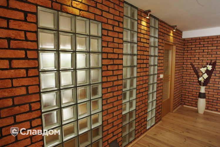 Внутренняя отделка фасадной плиткой LHL Terra Cotta