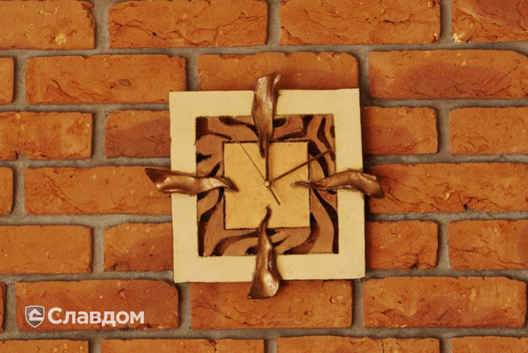 Внутренняя отделка фасадной плиткой LHL Terra Cotta