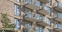 Жилой дом с облицовкой кирпичом Feldhaus Klinker 690 sintra ardor blanca