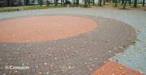 Площадь с применением брусчатки Penter Baltic Klinker Pavers Classic и Braun