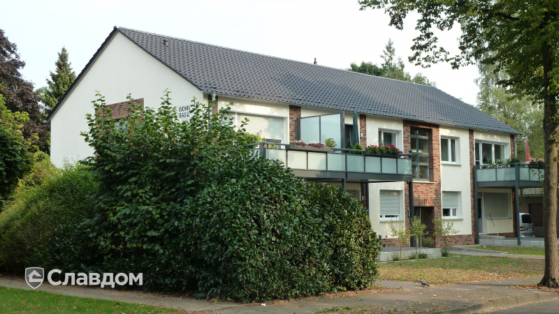 Жилой дом с облицовкой плиткой Westerwaelder Klinker MONTANA WK75 Gelderland