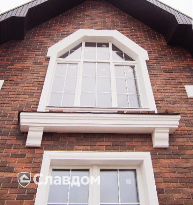 Частный дом с облицовкой кирпичом BRAER баварская кладка