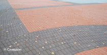 Площадь с применением брусчатки Penter Baltic Klinker Pavers Classic и Braun