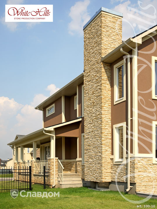 Жилой дом с использованием облицовочного камня White Hills Кросс Фелл 100-10