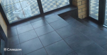 Отделка крыльца клинкерными ступенями и плиткой Westerwaelder Klinker ATRIUM Mocca