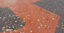 Площадь с применением брусчатки Penter Baltic Klinker Pavers Classic и Braun