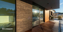 Частный дом с применением кирпича Тандем Черкасск